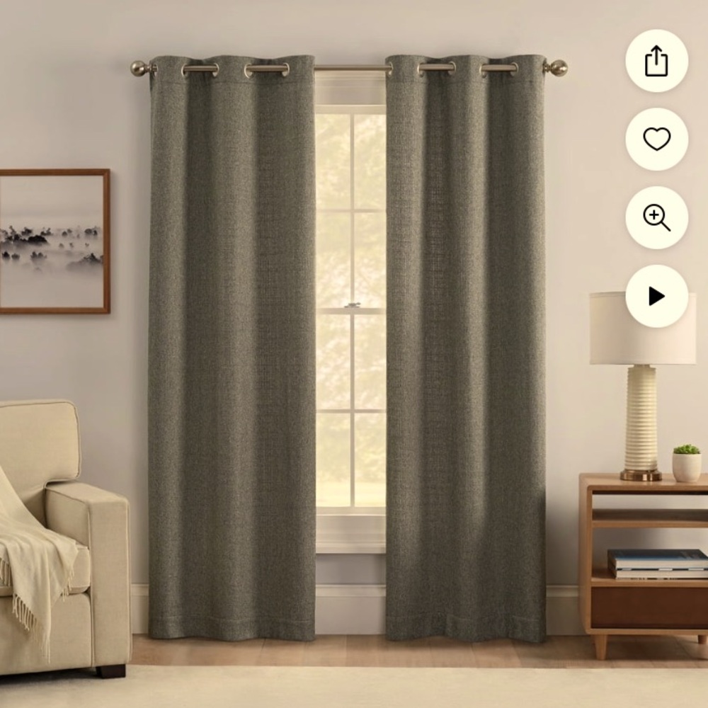 Draft stopper curtains
